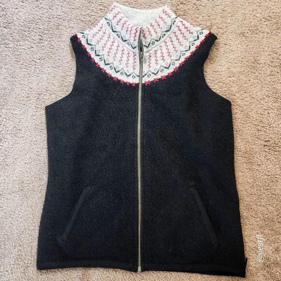 Woolrich woman's wool lambswool vest L - Picture 1 of 4